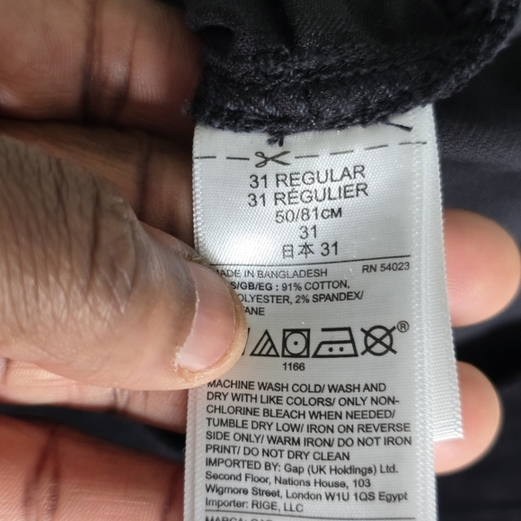 Gap Courdouy Pants Women's Black True Skinny Mid Rise Stretchy 32x29 - Picture 10 of 12